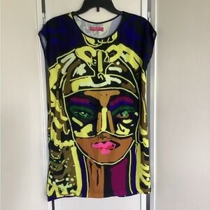 NWOT Designer Dress XS Egyptian princess queen motif Wearable Art